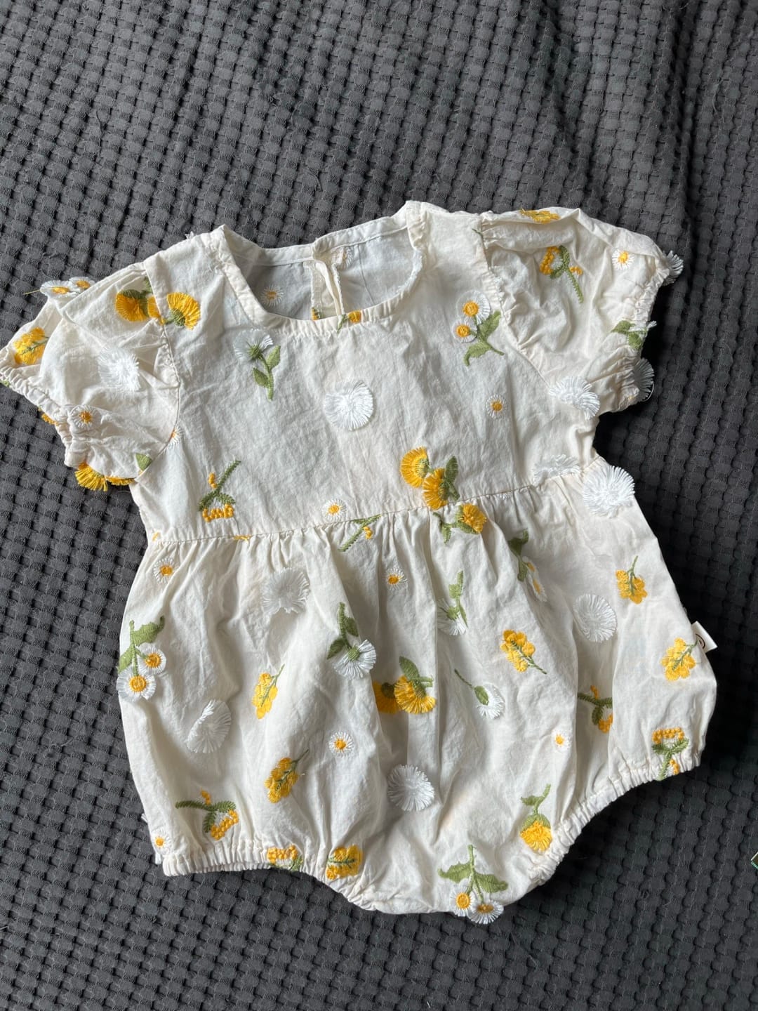 Customer photo review of 3D Daisy Embroidery Romper