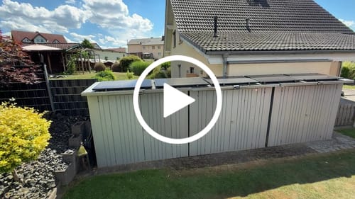 Customer video review of Solarmodul 200W Komplett Schwarz