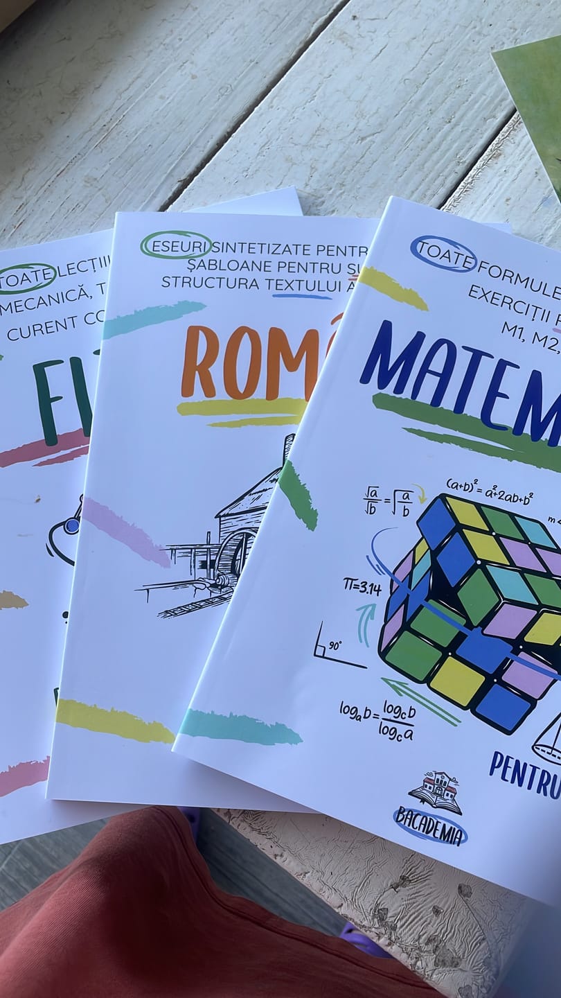 Customer photo review of Pachet Bacalaureat (Română + Matematică + Fizică) Bacademia
