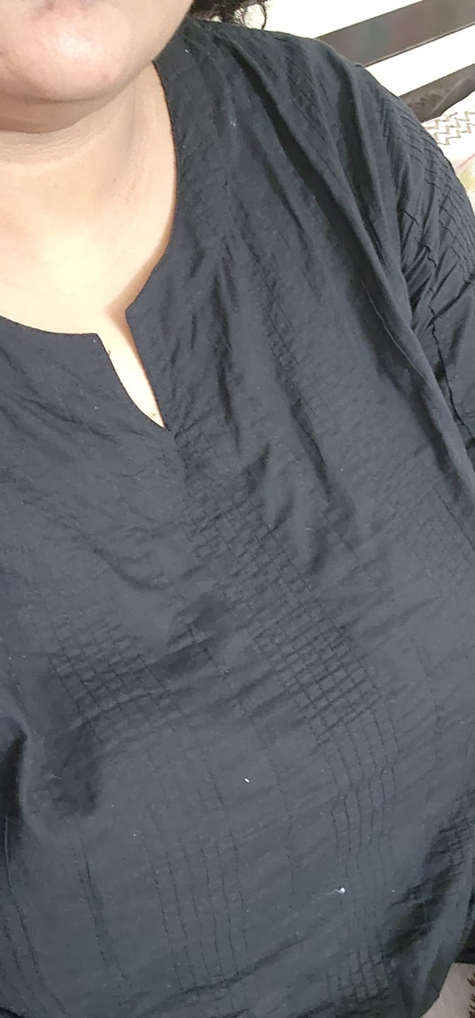 Customer photo review of Black Everyday Cotton Top