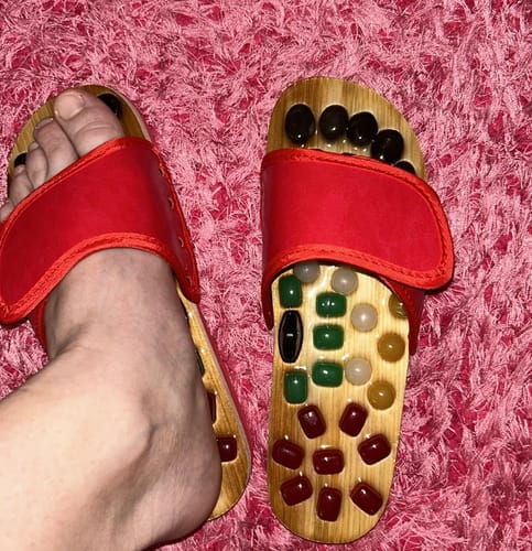 Customer photo review of Akupresszúrás papucs