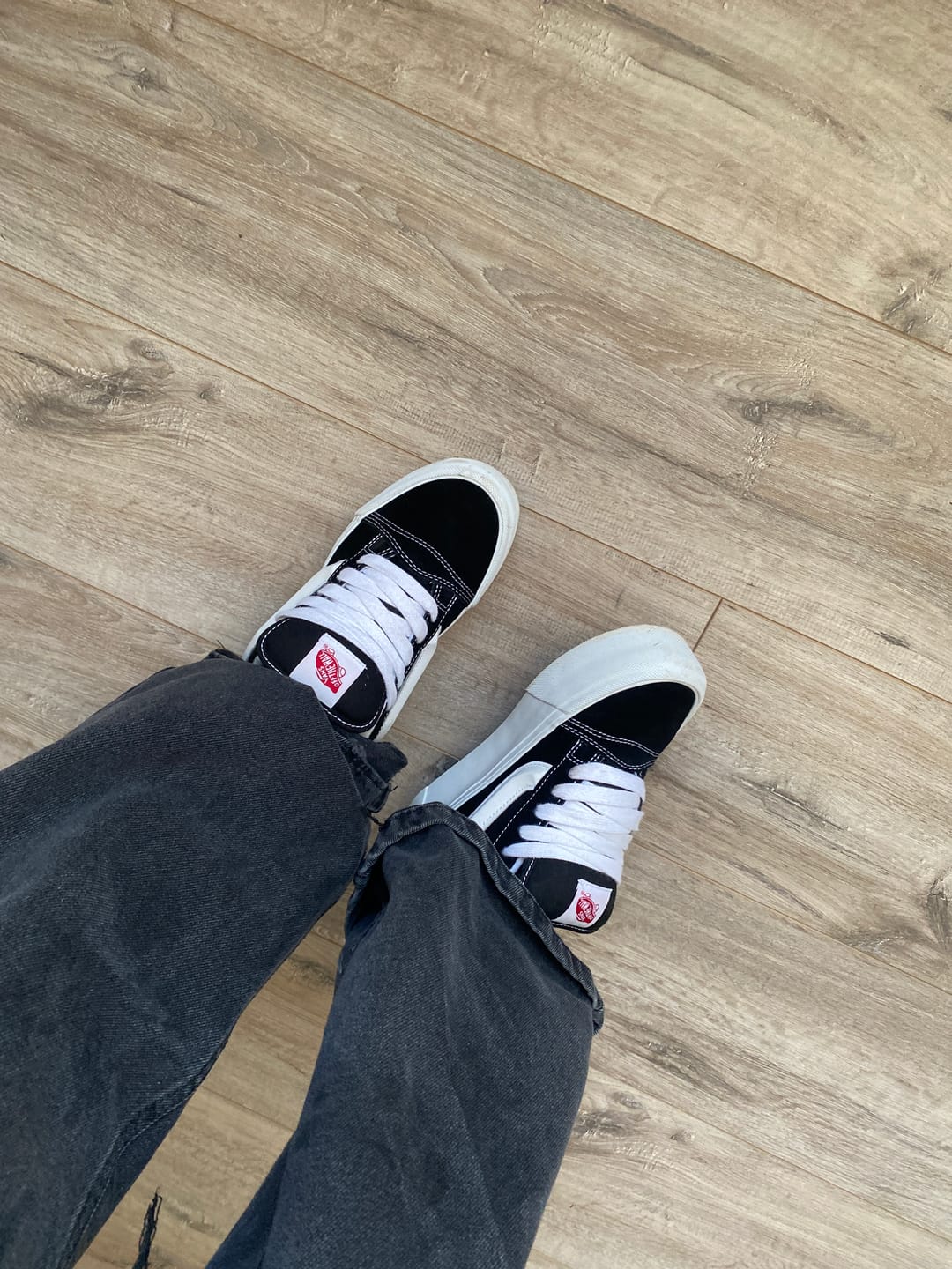 Customer photo review of Zapatilla Vans Knu Stack Plataforma Mujer Negro