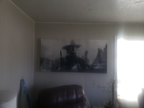 Customer photo review of The Outlaw Canvas Set - Black & White