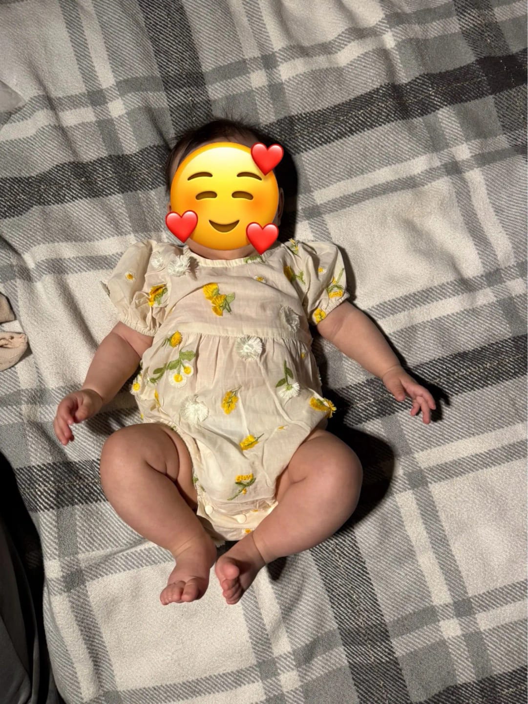 Customer photo review of 3D Daisy Embroidery Romper