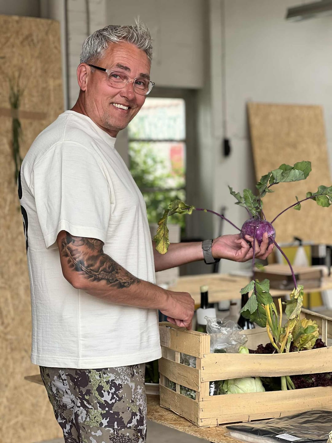Customer photo review of The Globe Tee - Nature