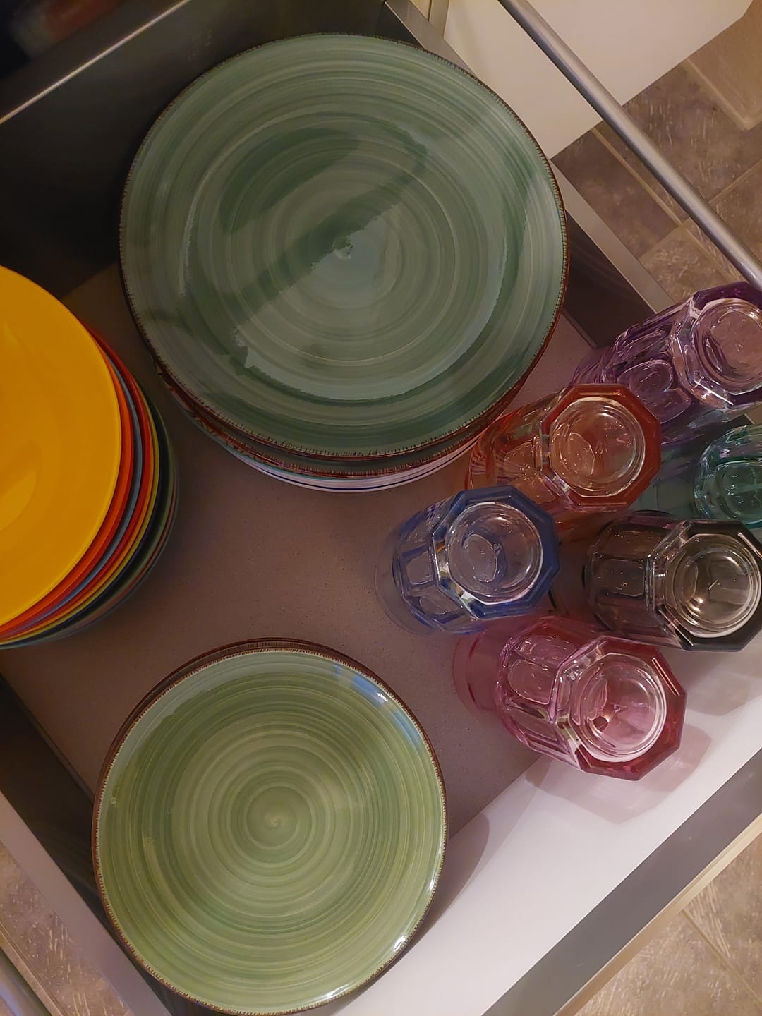 Customer photo review of Cookinglife Ontbijtborden / Dessertborden Delice Groen ø 19 cm - 6 stuks