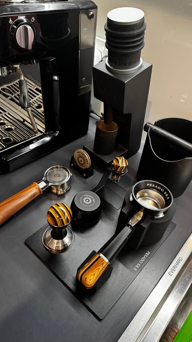 Customer photo review of Wooden Clump Crusher - WDT Distribution Tool for Fluffy Espresso Puck