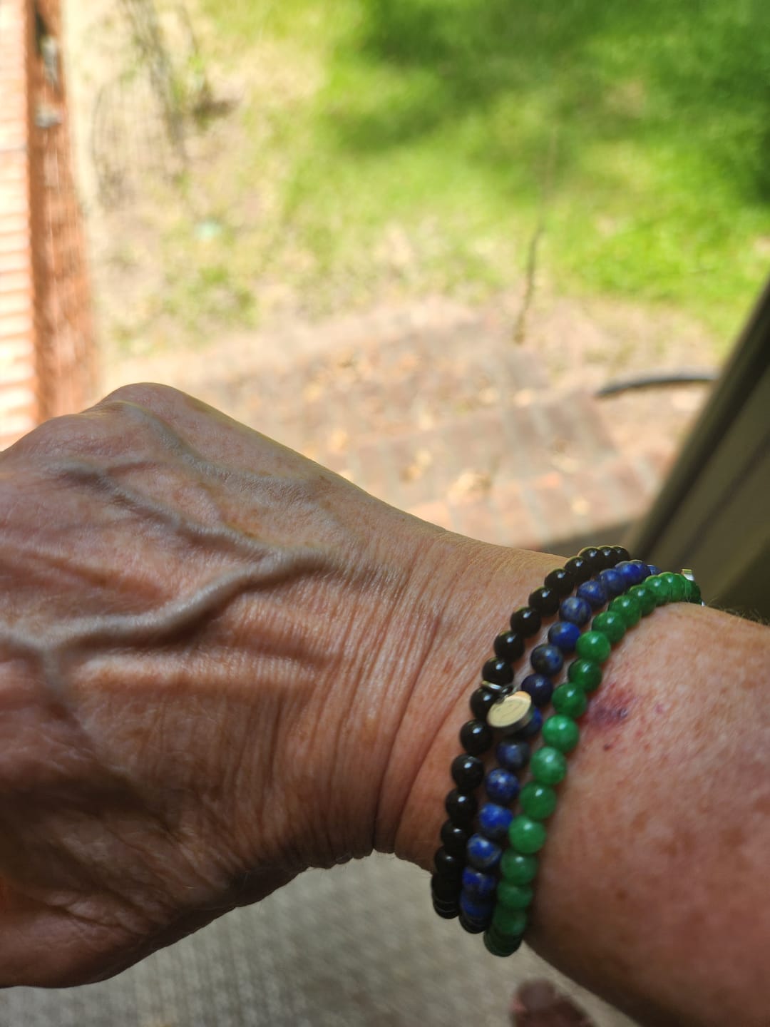 Customer photo review of Lapis Lazuli Bracelet Mini