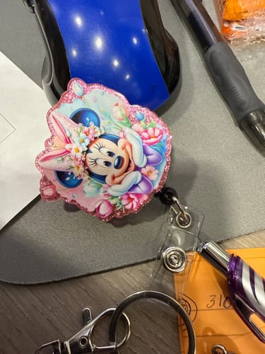 Customer photo review of Wholesale Random 50pcs 100pcs Cartoon DIY Acrylic FlatBacks For Badge Reels Keychains Pendants Diy Carfts