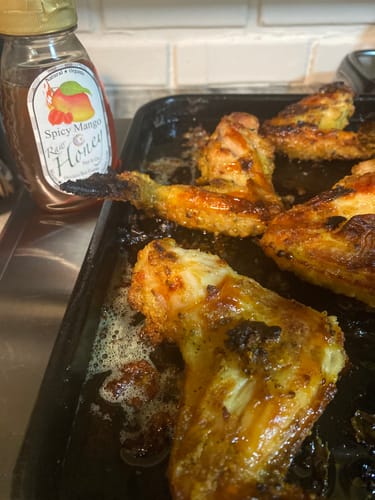 Customer photo review of Spicy Mango  Infused Honey