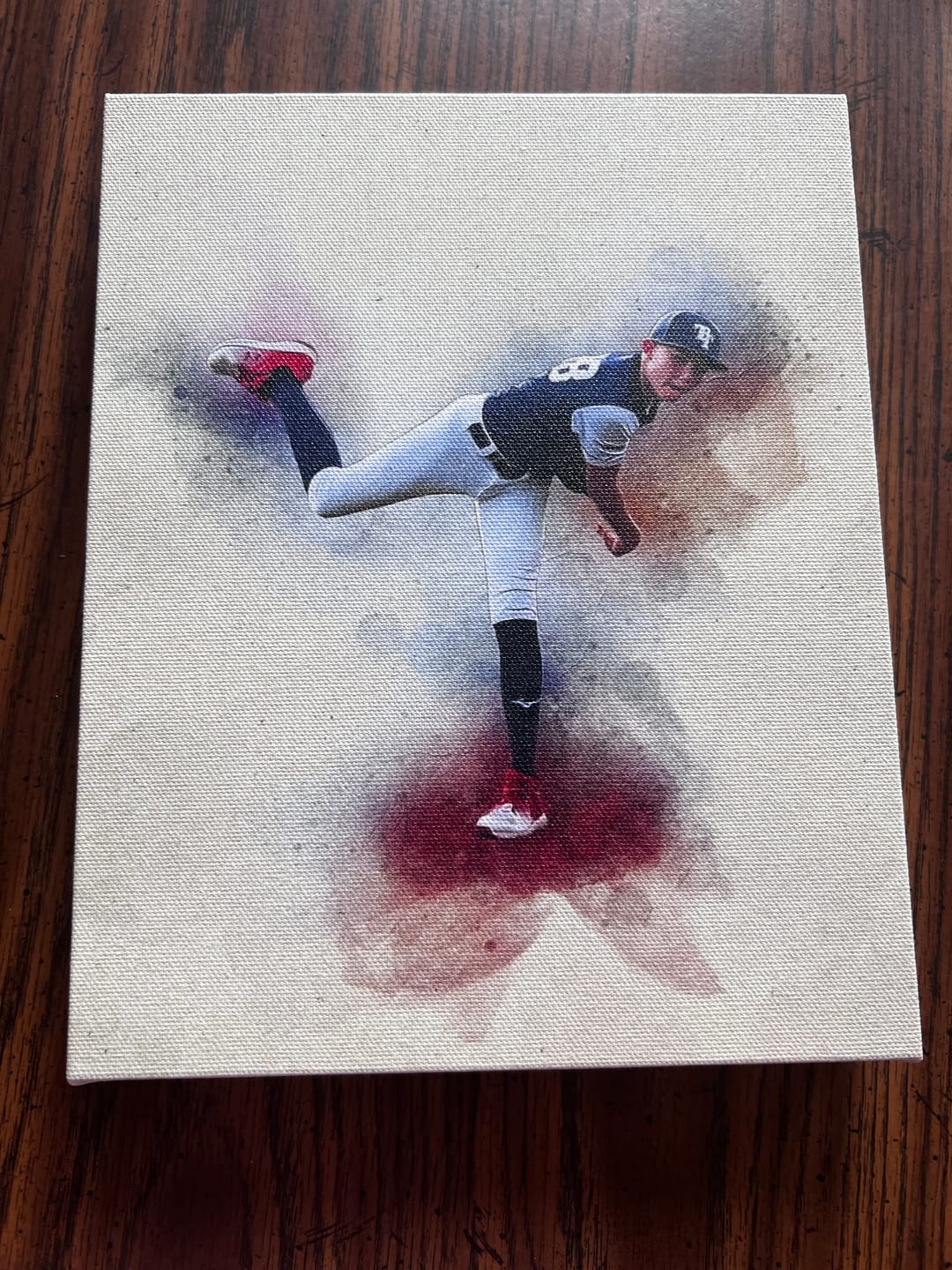 Customer photo review of Personalized Sports photo Painting