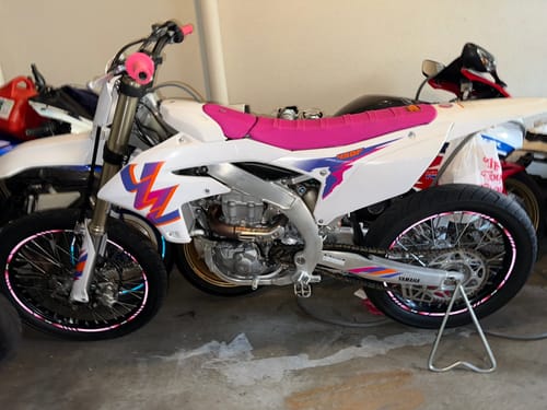 Customer photo review of Custom Seat Cover: 2024 Yamaha YZ450F