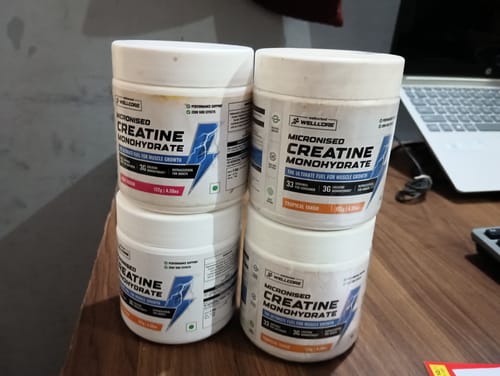 Customer photo review of Wellcore - Pure Micronised Creatine Monohydrate (122g, 33 Servings) Fruit Fusion