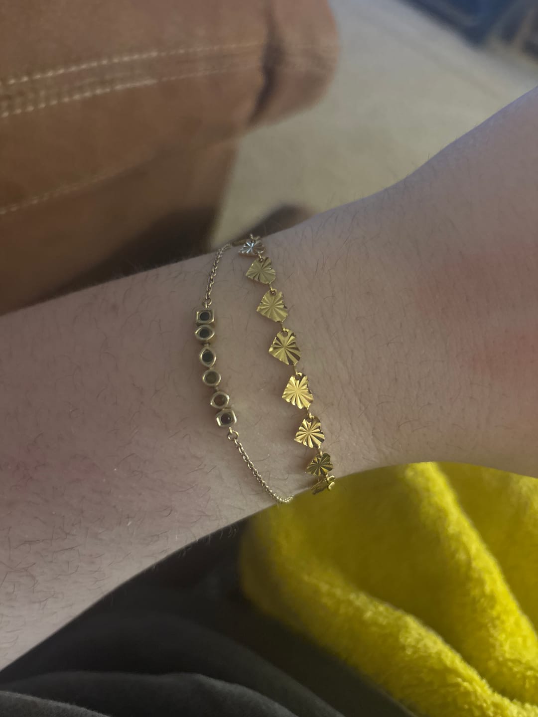 Customer photo review of Starlight Heart Chain Bracelet