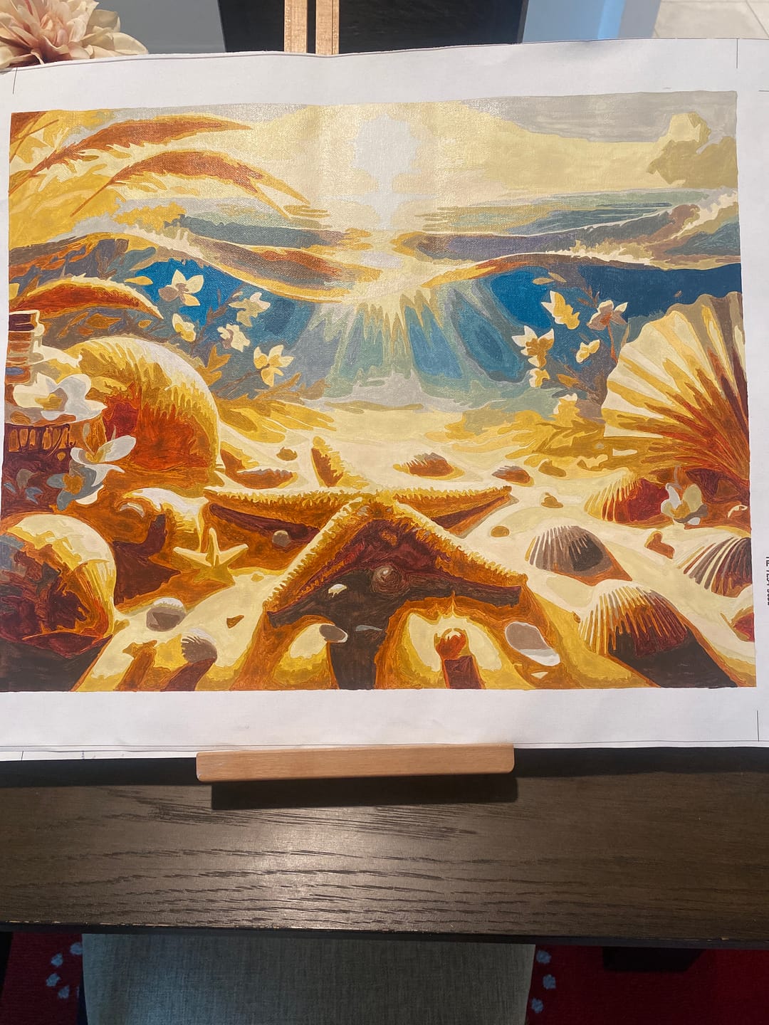 Customer photo review of Paint by Numbers - Starfish and shell