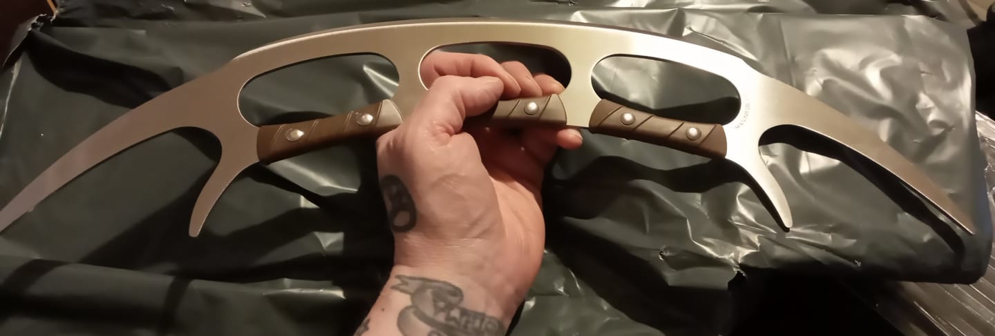 Customer photo review of Star Trek™ Bat'leth Pizza Cutter