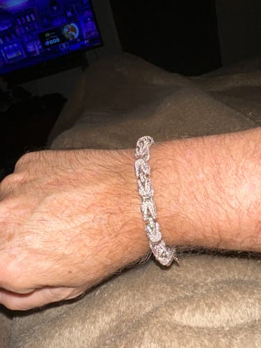 Customer photo review of Turkish 3D Link Hip Hop Bling Bling Bracelet