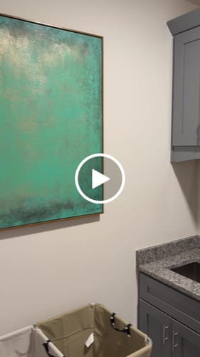 Customer video review of Abstract Green Painting #ABAV112