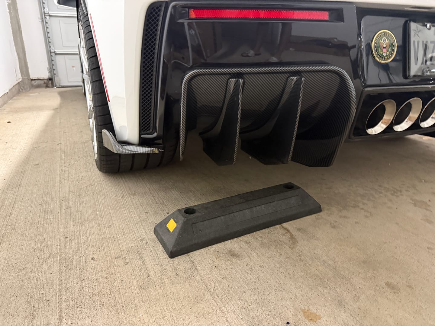 Customer photo review of Corvette C7 Add On Rear Bumper Diffuser