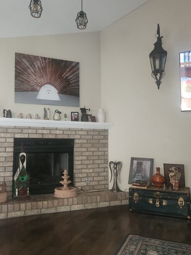 Customer photo review of Cantera Small Water Fountain Fuente Tier Small Outdoor Fountain