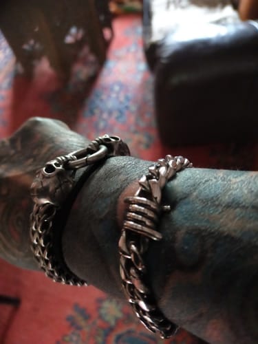 Customer photo review of Barb Cuban Bracelet