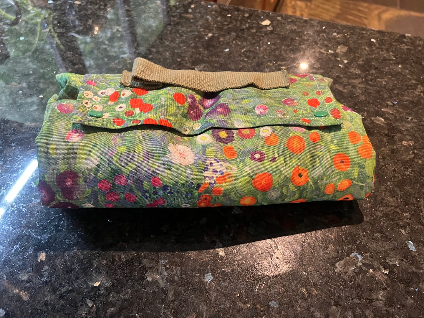 Customer photo review of Klimt Flower Garden Water Resistant Fabric