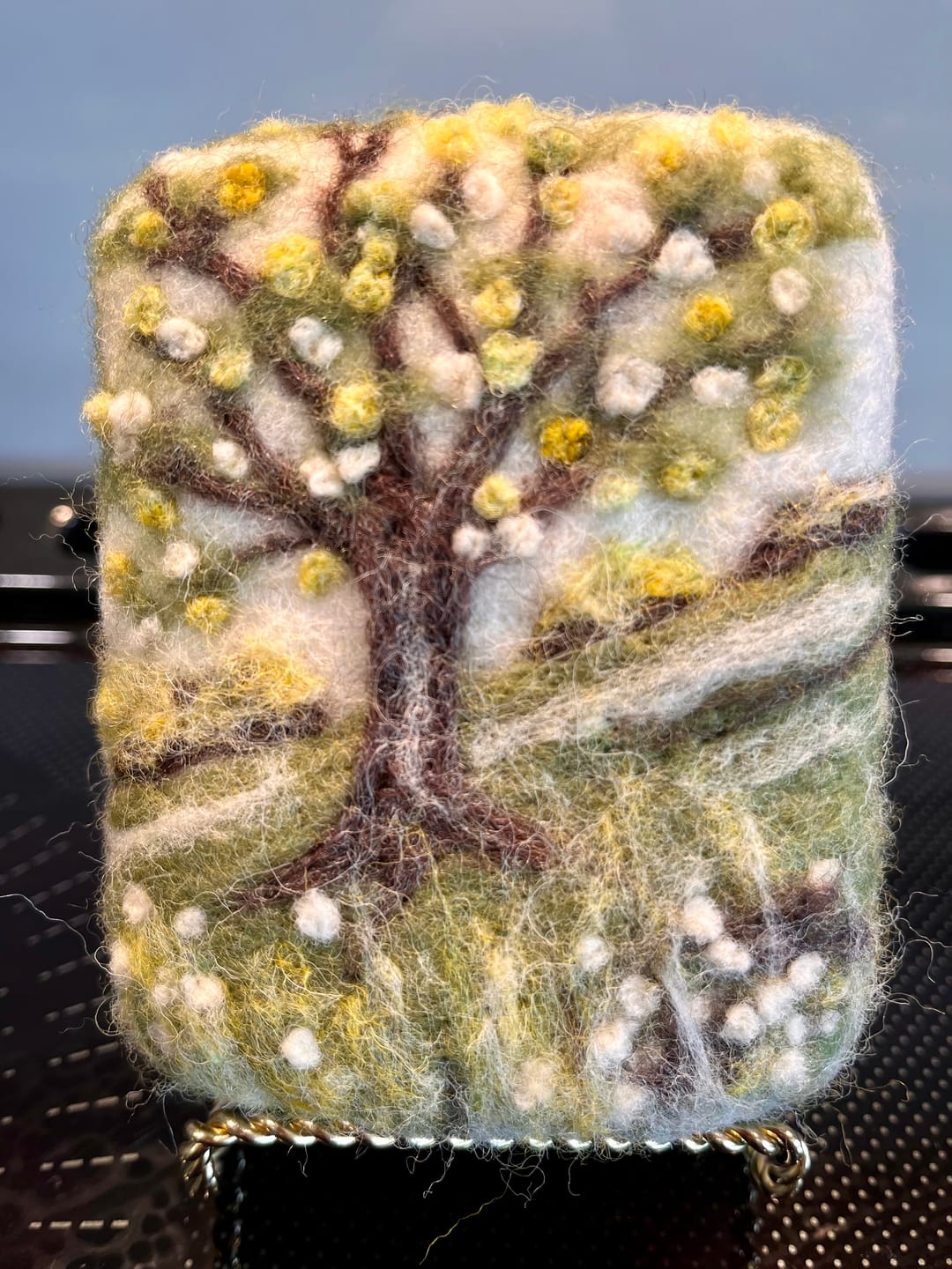 Customer photo review of Spring Blooms Mini Needle Felting Kit