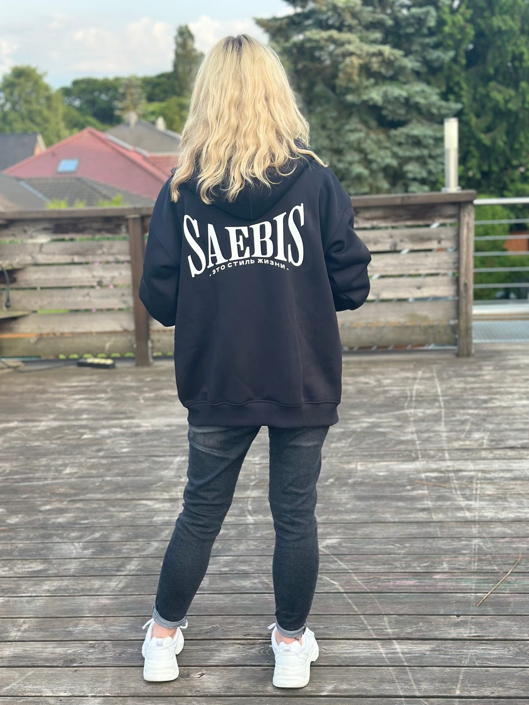 Customer photo review of SAEBIS® 2.0 Herren Zip Hoodie schwarz mit Reißverschluss