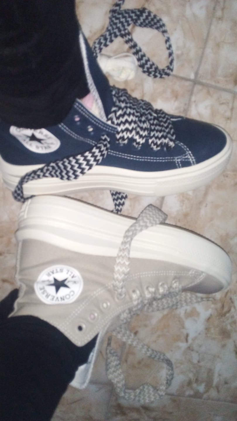 Customer photo review of Zapatillas Converse Chuck Taylor Move Hi Platform Beige