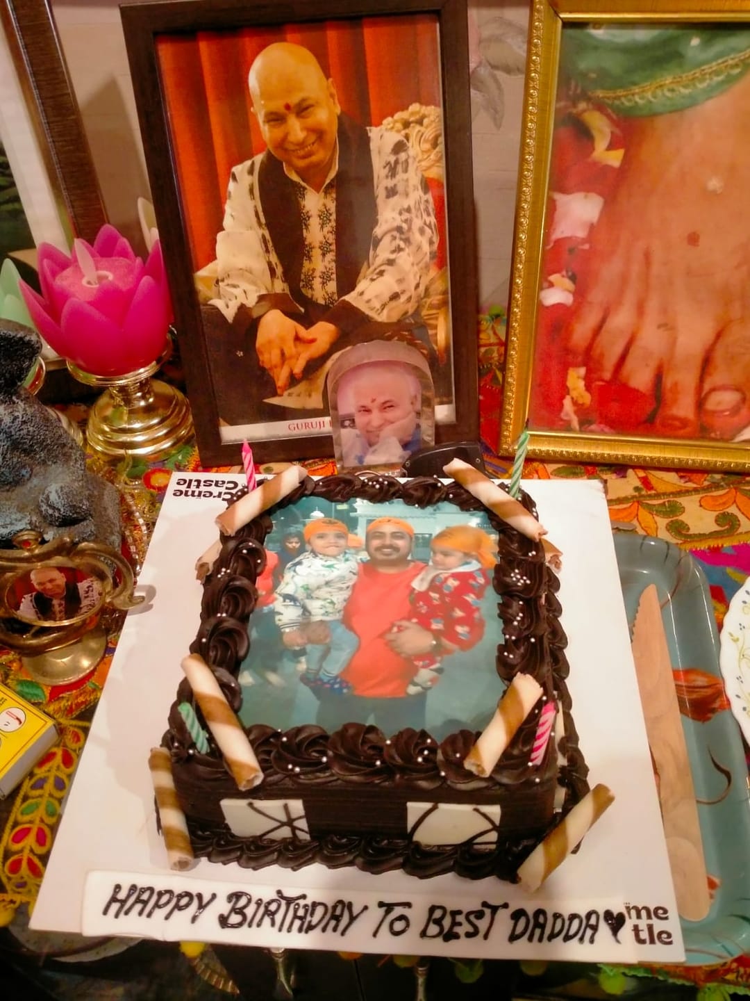Customer photo review of Customized Photo Cake