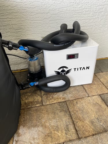 Customer photo review of Cold Plunge Chiller White
