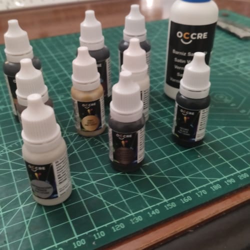 Reseña con foto de un cliente sobre Pack Pinturas Acrílicas Maqueta Polaris