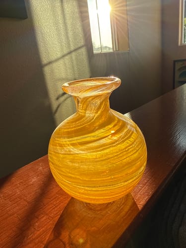 Customer photo review of Bud Vase with Cremation Ashes
