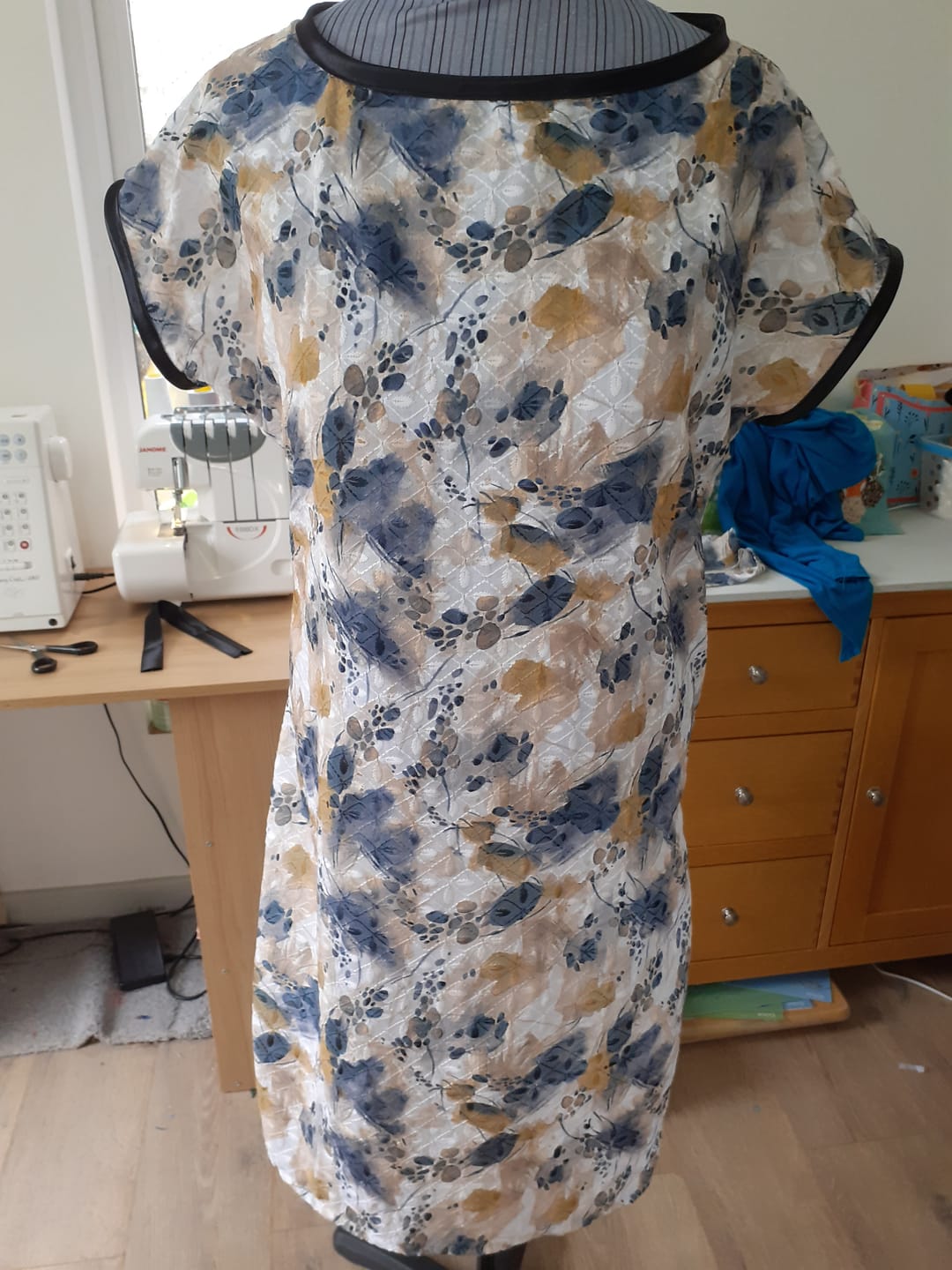 Customer photo review of Nature's Palette Embroidered Polycotton Fabric