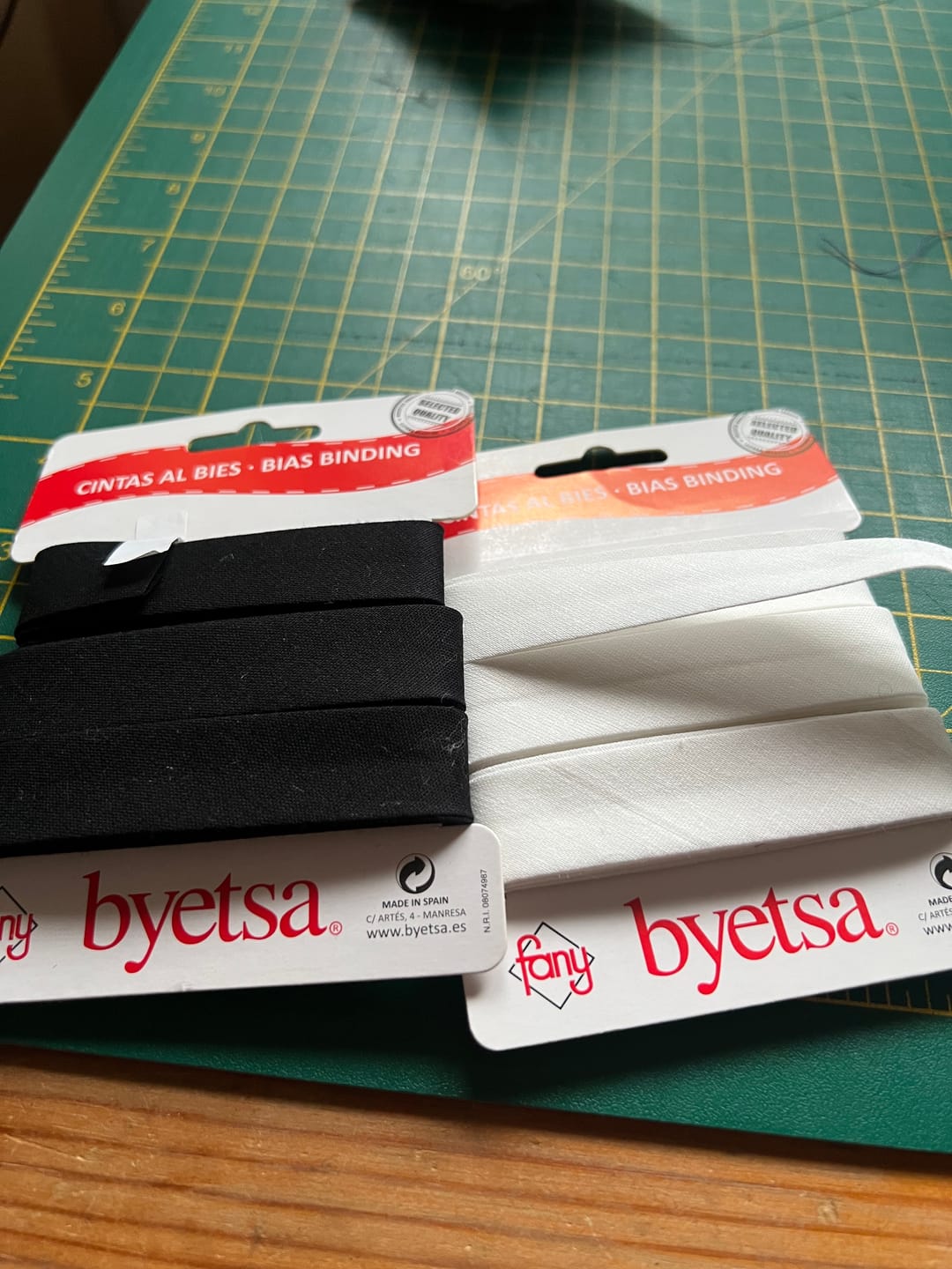 Customer photo review of Plain Polycotton Bias Binding Tape - 5 metres