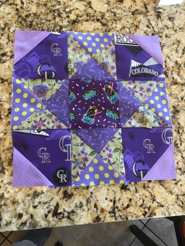 Customer photo review of Mrs Quilty Subscription Box