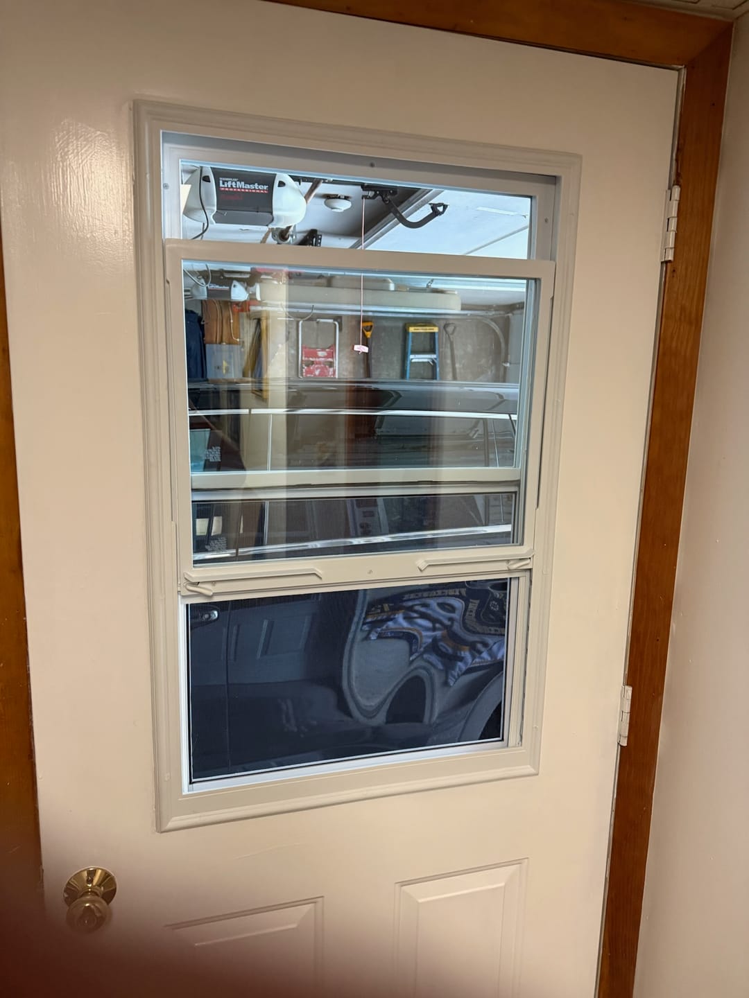 Customer photo review of Venting 1 Lite Glass and Frame Kit (Half Lite)