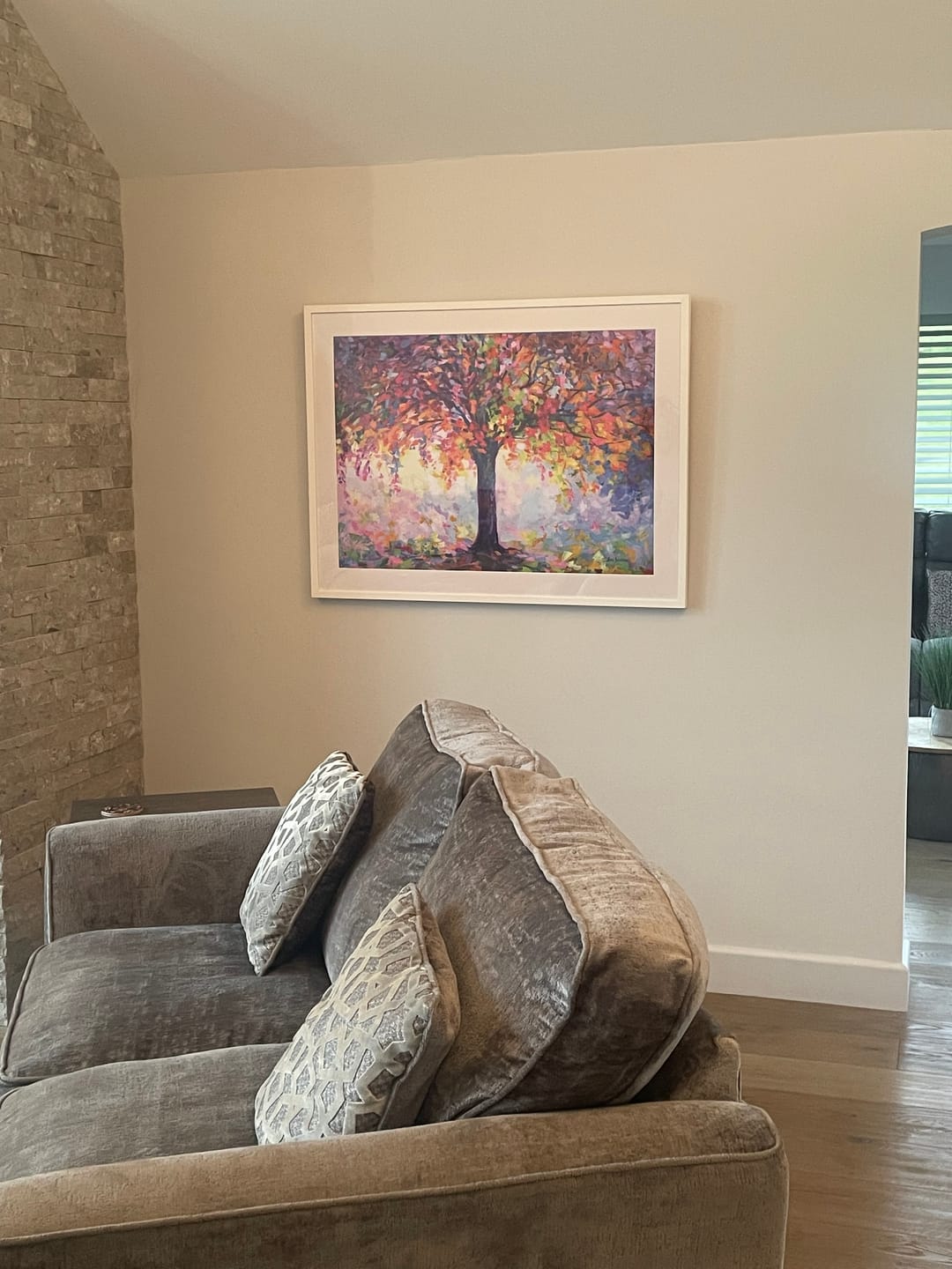 Customer photo review of Tree Of Happiness Framed Art Print