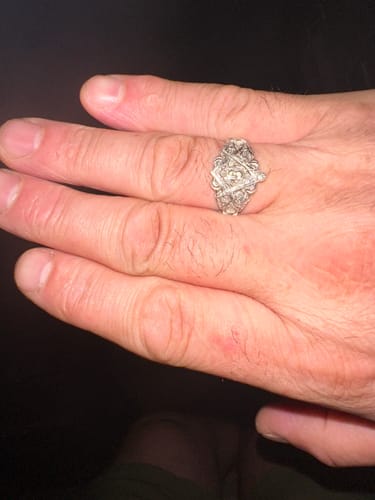 Customer photo review of Freemason Ring
