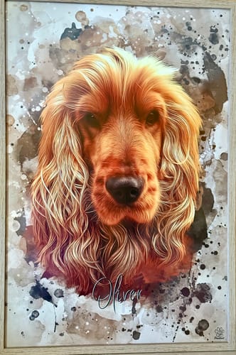Customer photo review of Aquarell Pawtrait