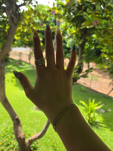 Customer photo review of Flat Serpentine Chain Bracelet