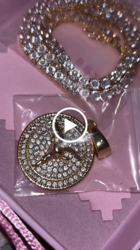 Customer video review of Diamond Zodiac Circle Pendant