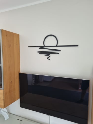 Customer photo review of Décoration murale en métal - Coucher du soleil