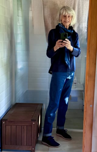 Christel R. review of Calça Jeans Mom Jequitibá Azul Médio image 1 out of 1