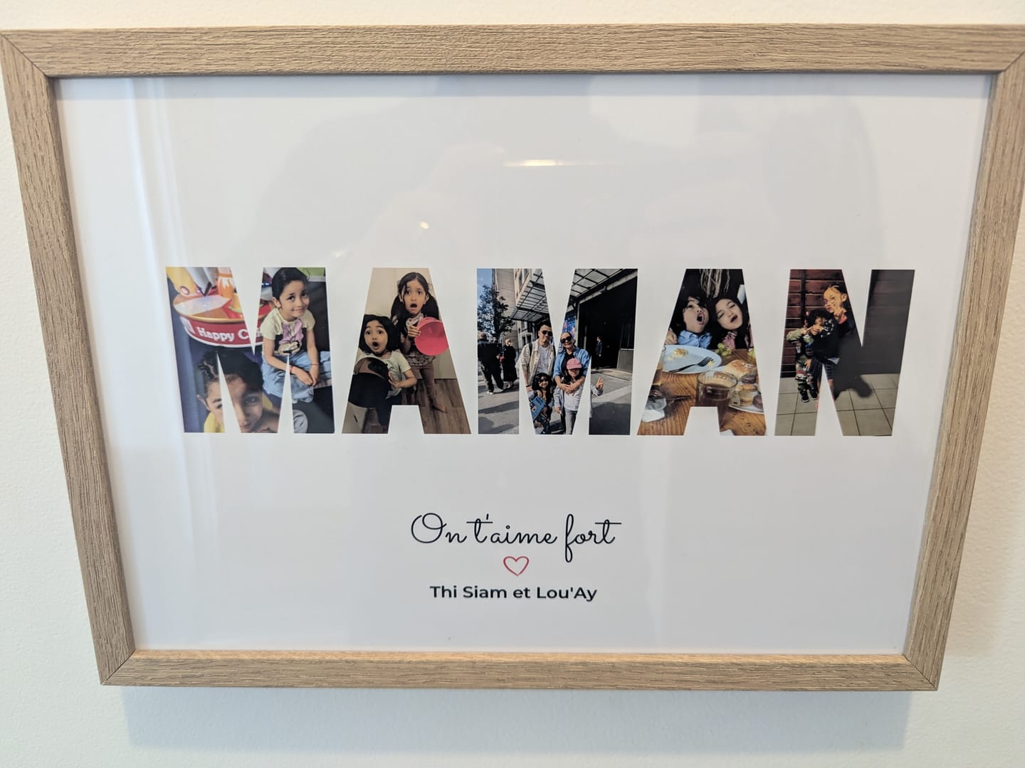 Customer photo review of Bonne fête Maman - Affiche Personnalisée