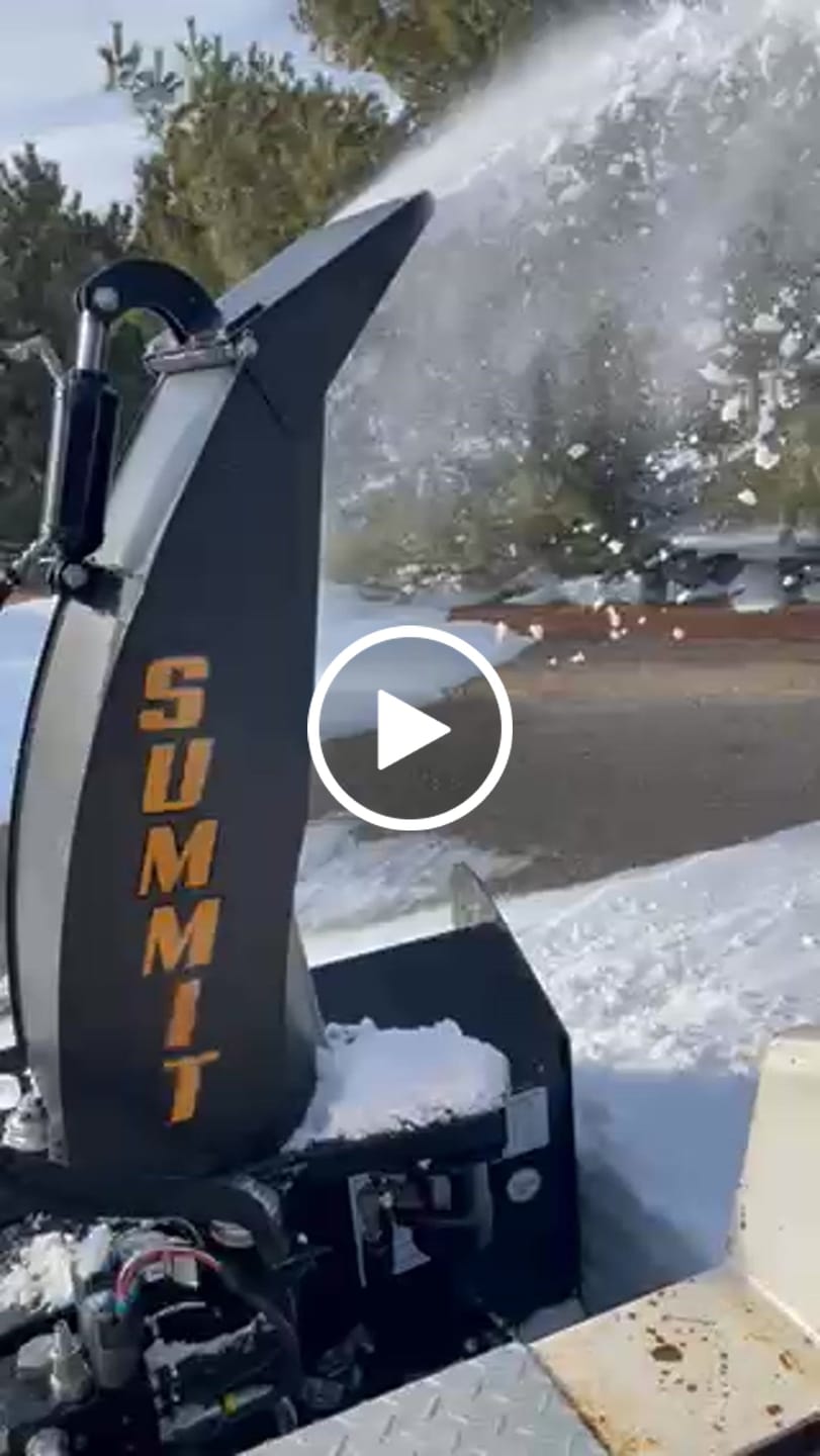 Customer video review of The Summit Mini - Mini Skid Steer Snowblower