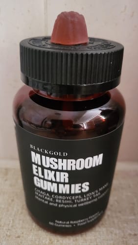 Customer photo review of Mushroom Elixir Gummies