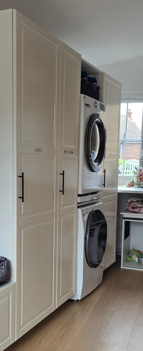 Customer photo review of Universal Stacking Kit with Sliding Shelf