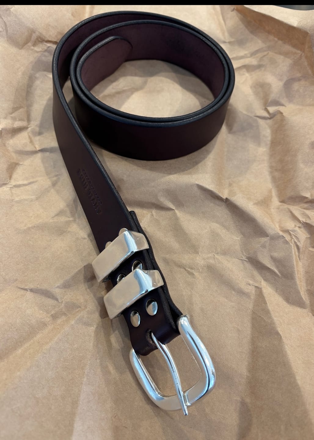Customer photo review of “Bring your own buckle” belt