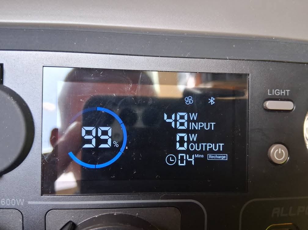 Customer photo review of ALLPOWERS 600W Générateur Solaire R600 avec PV100W